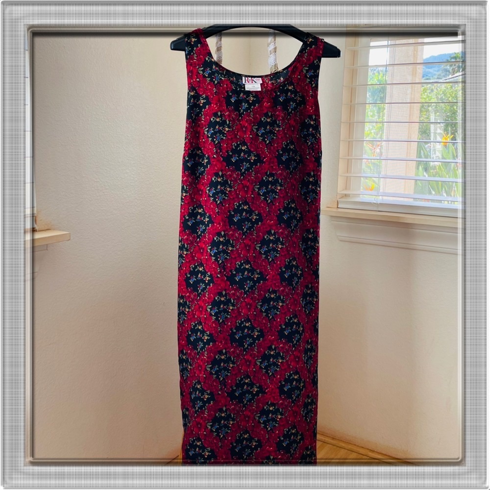 R & K Original Petite Maxi Floral Dress